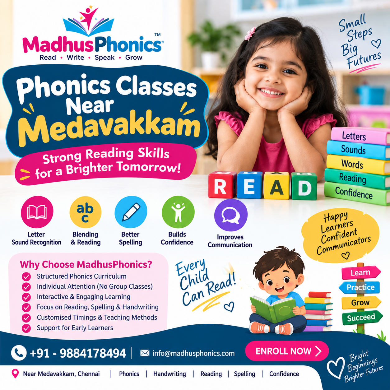 phonics classes near Medavakkam