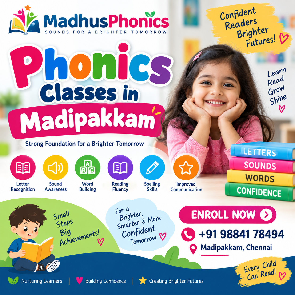 phonics classes in madipakkam