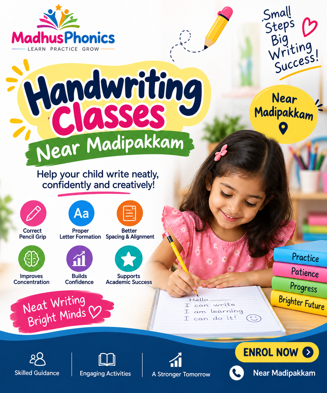 handwriting classes near madipakkam