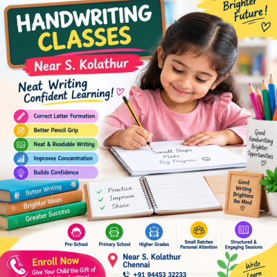 handwriting classes near S.kolathur