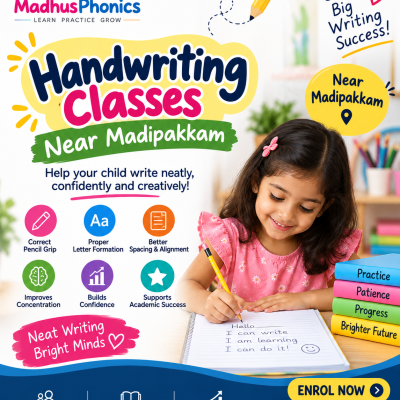 handwriting classes near madipakkam